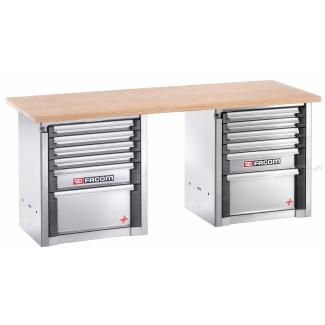 2000.BB1M3 - stół warsztatowy do dużych obciążeń 2 m - 12 szuflad