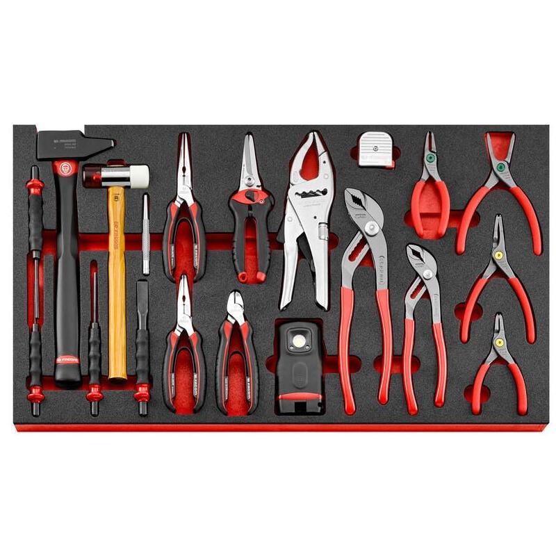 MODM.XL4 - Moduł kluczy oczkowo-płaskich, oczkowo-płaskich grzechotkowych i fajkowych (52 szt.), wkładka piankowa