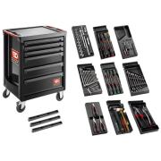 SL.ROLL.6GM3 - Roller cabinet with equipment, 9 modules, black