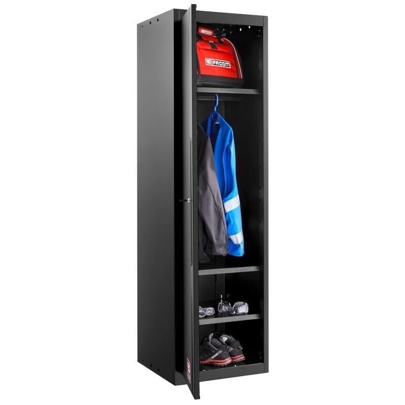 RWS2-A500PPBS - Szafa wysoka ROLL, 1 drzwi pełne, 3 półki, czarna RWS2-A500PPBS - Szafa wysoka ROLL, 1 drzwi pełne, 3 półki, czarna