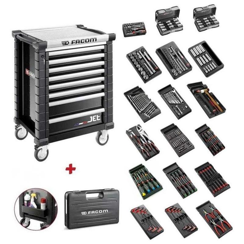 JET.9GM3-250 - Roller cabinet with equipment, 18 modules, black JET.9GM3-250 - Roller cabinet with equipment, 18 modules, black