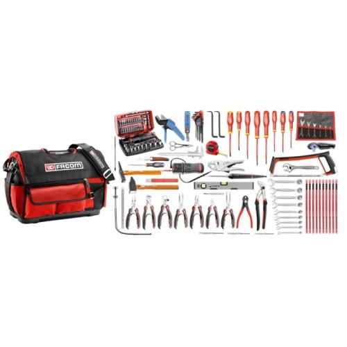 2120.E18 - 114-piece set of electronic tools - tool bag