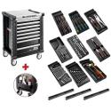 SPOTLIGHTJET8MG - Roller cabinet with equipment, 9 modules, black