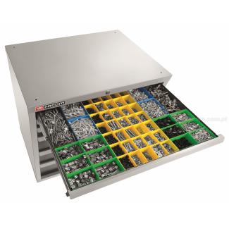 2930.B1 - zestaw 53 skrzynek plastikowych