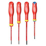 FACOM AT4VEPB - Zestaw 4 wkrętaków izolowanych Protwist® 1000V do śrub z rowkiem ✔