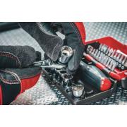 RL.NANO1GRPPB - Zestaw nasadek 1/4" do zaokrąglonych śrub 6-kątnych OGV® GRIP, 5,5 - 14 mm, z grzechotką i akcesoriami (38 szt.)