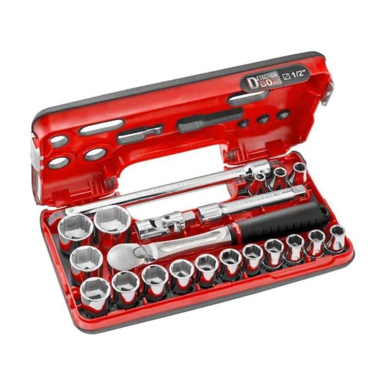 SL.DBOX1GRPPB - Zestaw nasadek 1/2" do zaokrąglonych śrub 6-kątnych OGV® GRIP, 8 - 32 mm, z grzechotką i akcesoriami (21 szt.) SL.DBOX1GRPPB - Zestaw nasadek 1/2" do zaokrąglonych śrub 6-kątnych OGV® GRIP, 8 - 32 mm, z grzechotką i akcesoriami (21 szt.)