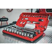 SL.DBOX1GRPPB - Zestaw nasadek 1/2" do zaokrąglonych śrub 6-kątnych OGV® GRIP, 8 - 32 mm, z grzechotką i akcesoriami (21 szt.)