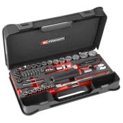 RS.GRPPB - 1/4" and 1/2" socket set for OGV® GRIP rounded hex screws, 5.5 - 32 mm, with ratchet and accessories (61 pcs.)
