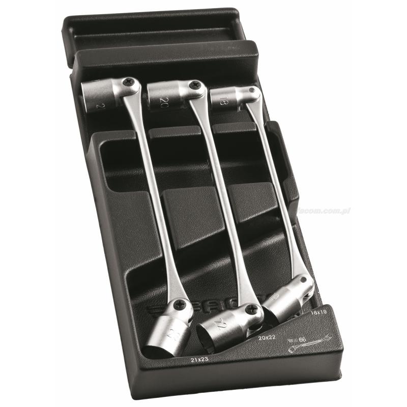 MOD.66A-2 - moduł 3 kluczy nasadkowych przegubowych od 18 do 21 mm