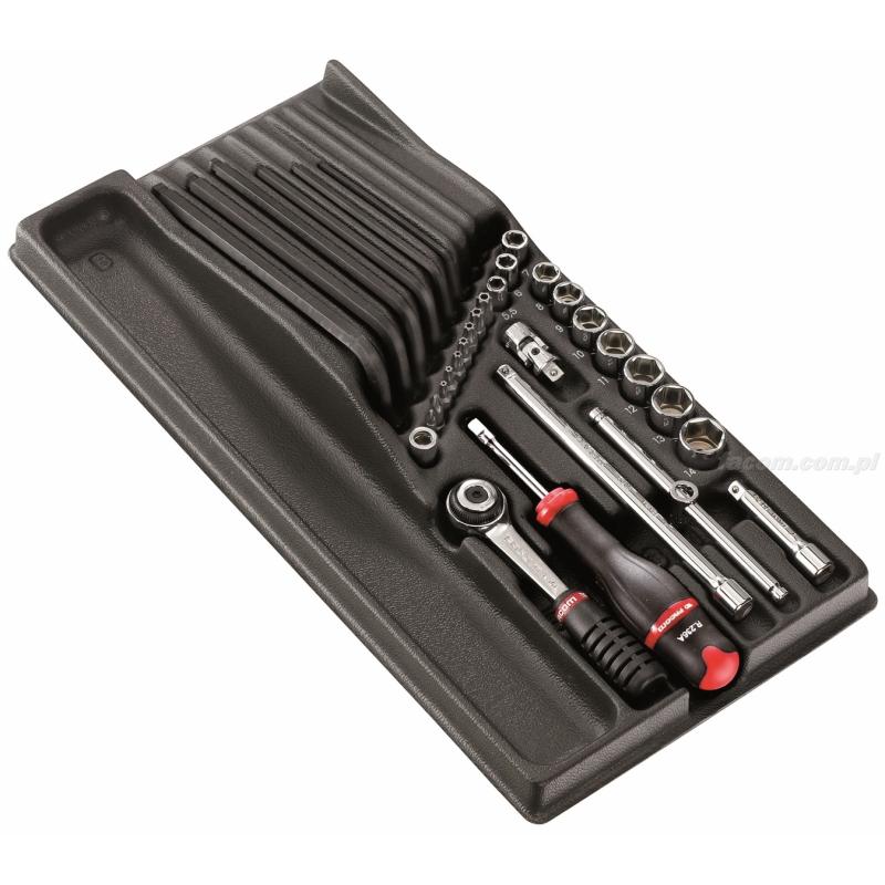 MOD.R2 - moduł nasadek 1/4", końcówki Pozidriv®-Resistorx®