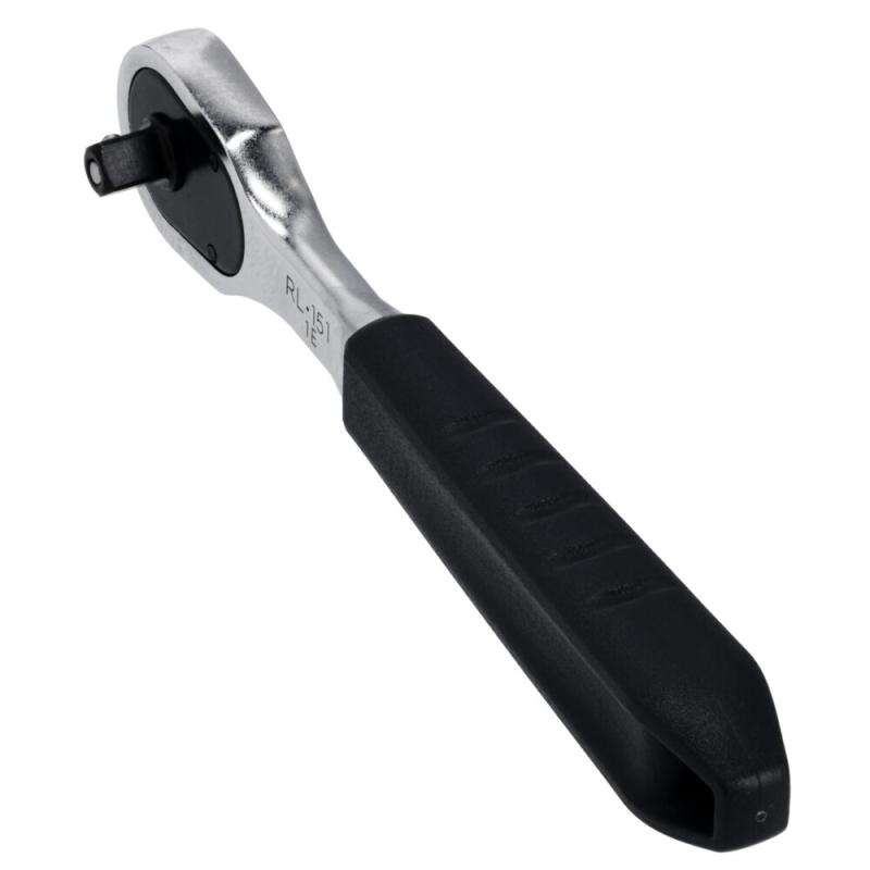 RL.151 - Grzechotka 1/4" z dźwignią przełączającą, niskoprofilowa