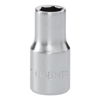R.6HT - Nasadka 1/4" 6-kątna, krótka, metryczna, 6 mm