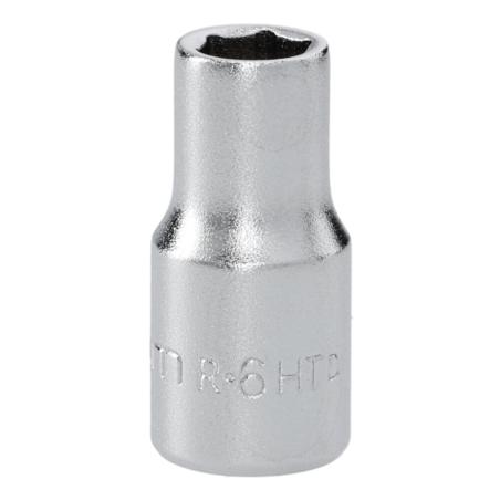 R.6HT - Nasadka 1/4" 6-kątna, krótka, metryczna, 6 mm