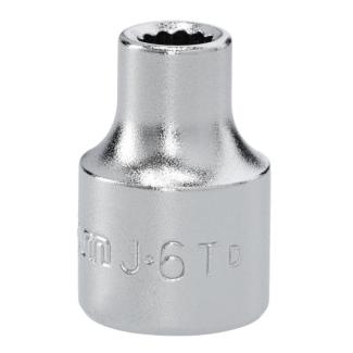 J.6T - Nasadka 3/8" 12-kątna, krótka, metryczna, 6 mm