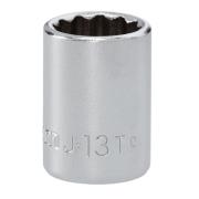J.13T - Nasadka 3/8" 12-kątna, krótka, metryczna, 13 mm
