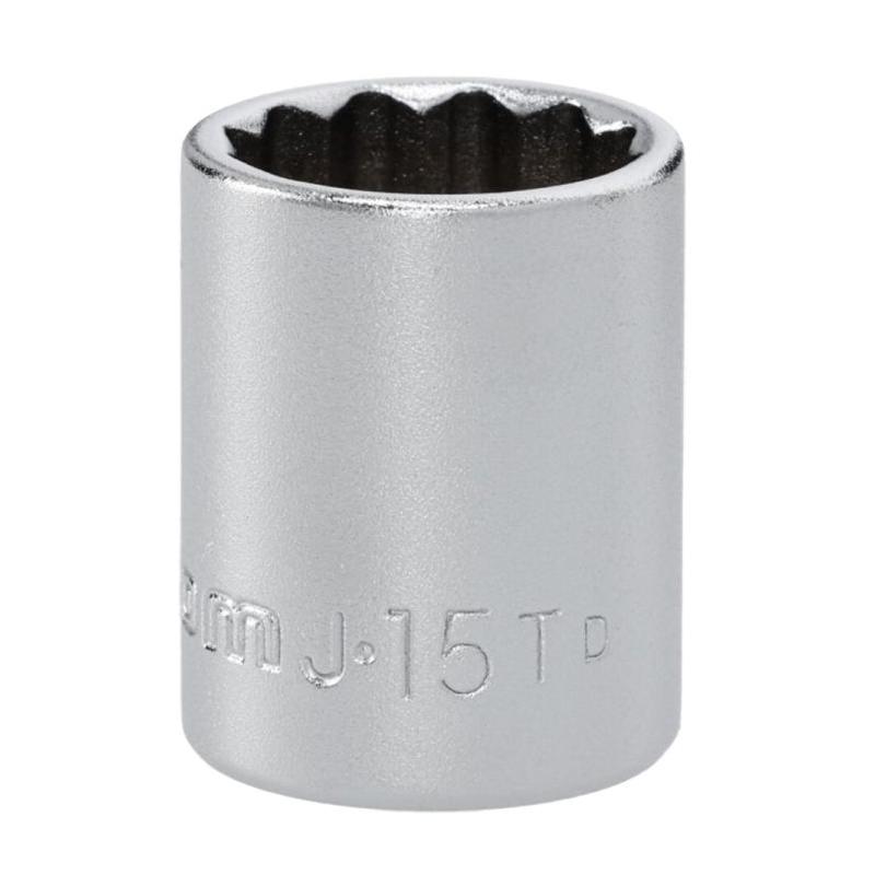 J.15T - Nasadka 3/8" 12-kątna, krótka, metryczna, 15 mm