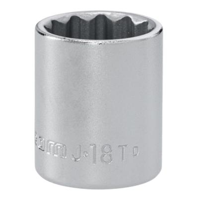 J.18T - Nasadka 3/8" 12-kątna, krótka, metryczna, 18 mm