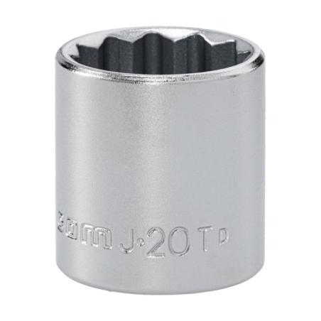 J.20T - Nasadka 3/8" 12-kątna, krótka, metryczna, 20 mm