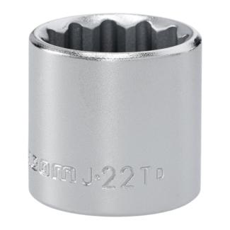 J.22T - Nasadka 3/8" 12-kątna, krótka, metryczna, 22 mm