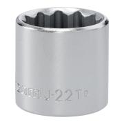 J.22T - Nasadka 3/8" 12-kątna, krótka, metryczna, 22 mm
