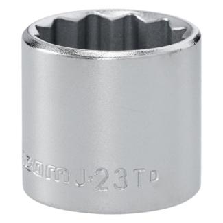 J.23T - Nasadka 3/8" 12-kątna, krótka, metryczna, 23 mm