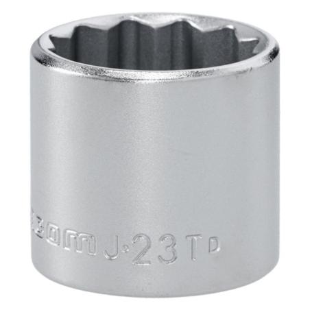 J.23T - Nasadka 3/8" 12-kątna, krótka, metryczna, 23 mm