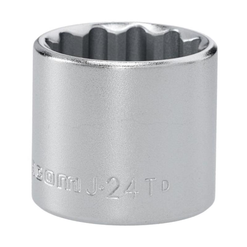 J.24T - Nasadka 3/8" 12-kątna, krótka, metryczna, 24 mm