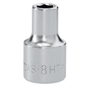 S.8HT - Nasadka 1/2" 6-kątna, krótka, metryczna, 8 mm