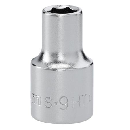 S.9HT - Nasadka 1/2" 6-kątna, krótka, metryczna, 9 mm