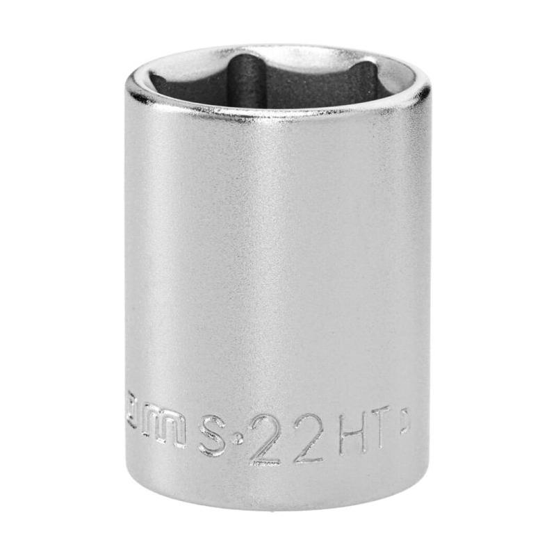 S.22HT - Nasadka 1/2" 6-kątna, krótka, metryczna, 22 mm