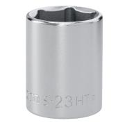 S.23HT - Nasadka 1/2" 6-kątna, krótka, metryczna, 23 mm