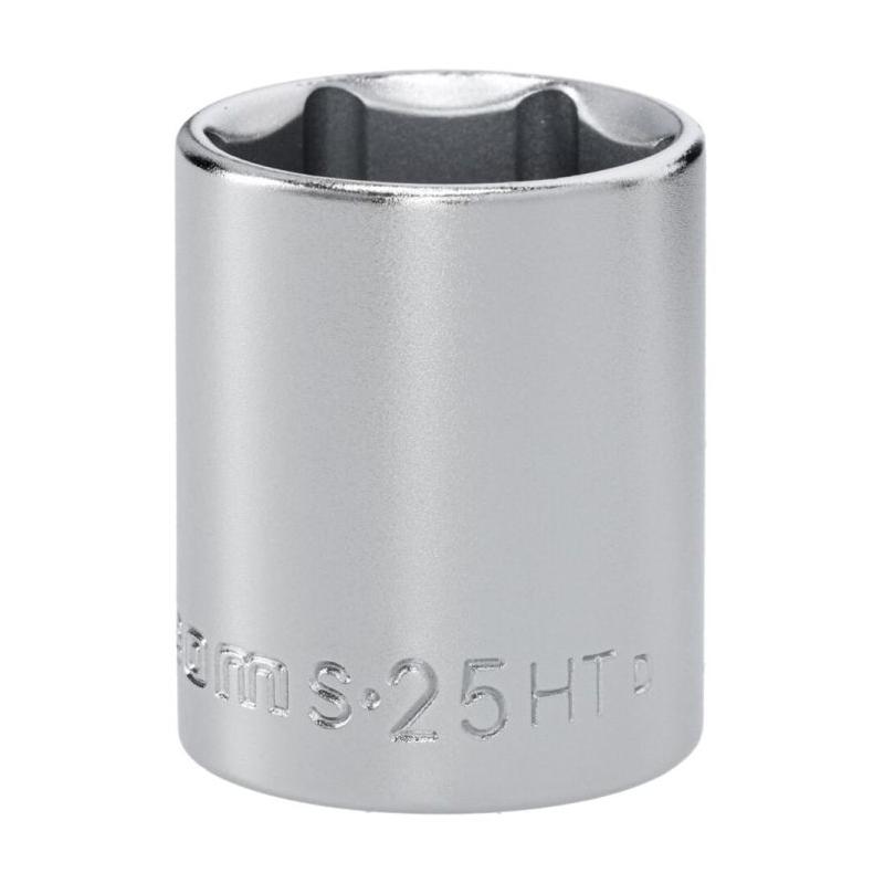 S.25HT - Nasadka 1/2" 6-kątna, krótka, metryczna, 25 mm