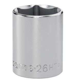 S.26HT - Nasadka 1/2" 6-kątna, krótka, metryczna, 26 mm