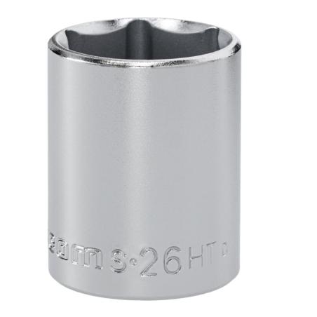 S.26HT - Nasadka 1/2" 6-kątna, krótka, metryczna, 26 mm