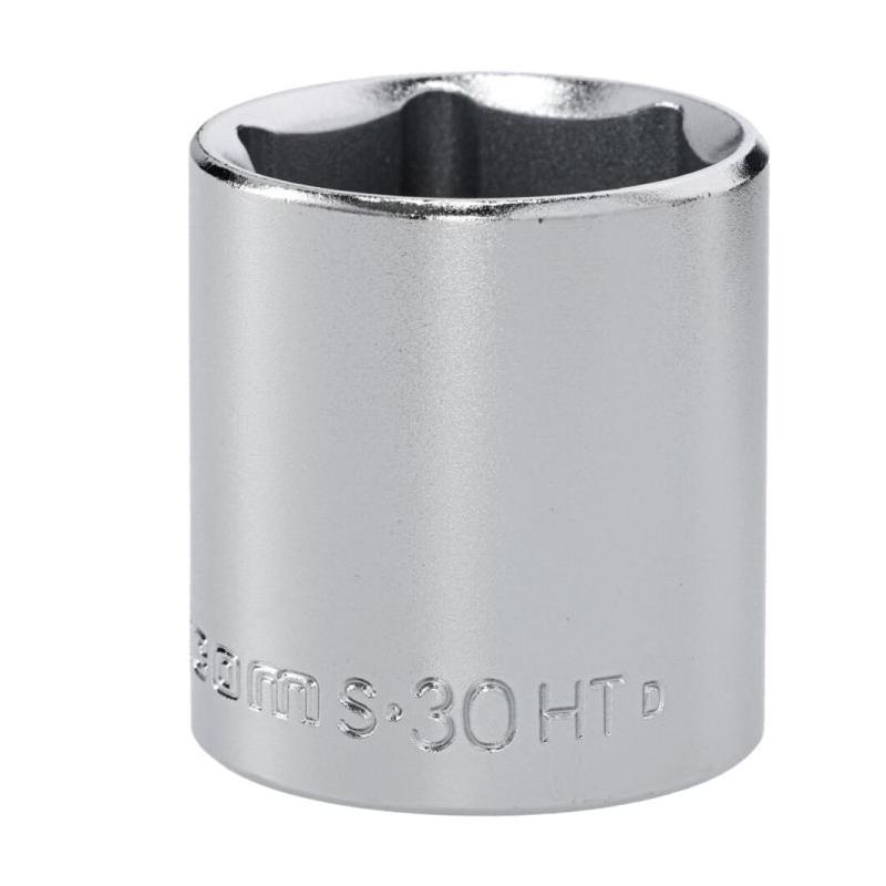 S.30HT - Nasadka 1/2" 6-kątna, krótka, metryczna, 30 mm