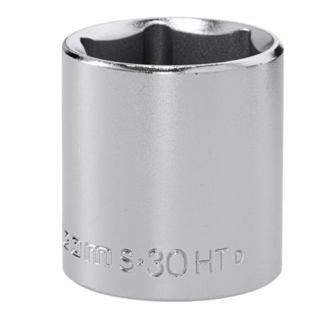 S.30HT - Nasadka 1/2" 6-kątna, krótka, metryczna, 30 mm