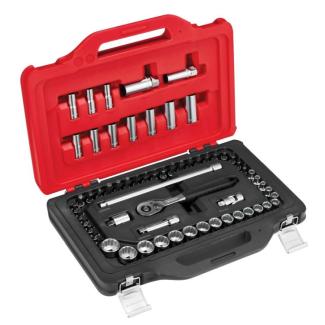 FACOM JL.151-EP62PB - 3/8" socket set with 6-point and 12-point sockets, 6 - 24 mm, with ratchet and accessories (62 pcs) ✔