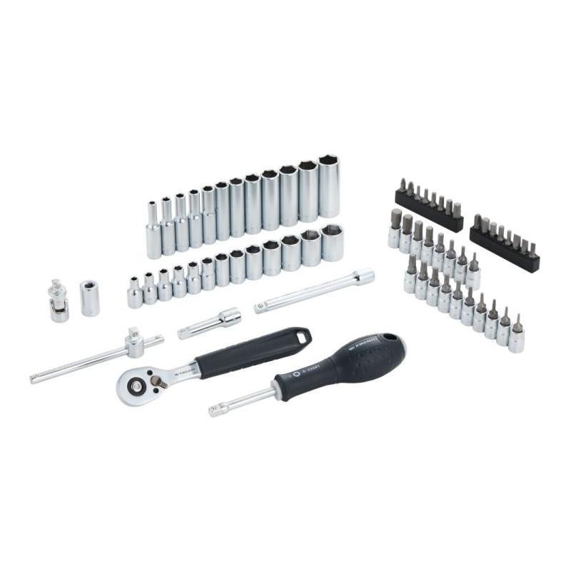 MODM.RL151-66 - Moduł nasadek i akcesoriów 1/4", 2 - 14 mm, T6 - T30 + bity (66 szt.), wkładka piankowa