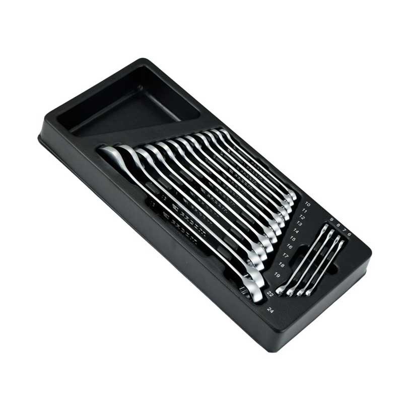 MOD.40B-16 - Set of 16 Slim combination wrenches, 6 - 24 mm