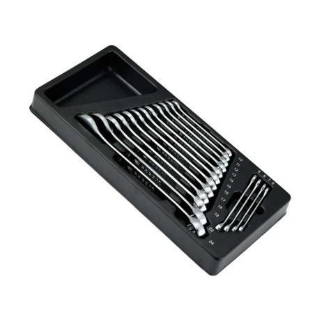 MOD.40B-16 - Moduł 16 kluczy oczkowo-płaskich Slim, 6 - 24 mm, wkładka plastikowa