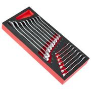 MODM.40B-16 - Set of 16 Slim combination wrenches, 6 - 24 mm, foam insert