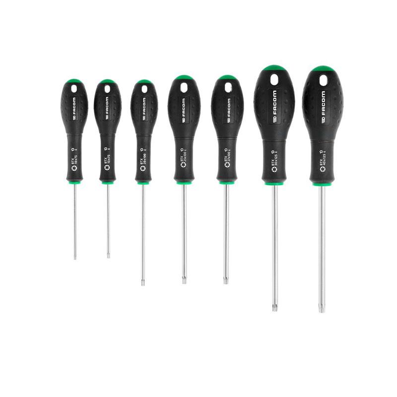 BTXJ7PB - Set of 7 Ergotwist® screwdrivers for Torx® screws, T10 - T40