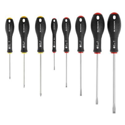 BTPJ8PB - Set of 8 Ergotwist® screwdrivers for slotted and Phillips® screws, 3 - 8 mm, PH0 - PH2