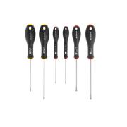 BTPJ6PB - Set of 6 Ergotwist® screwdrivers for slotted and Phillips® screws, 2.5 - 5.5 mm, PH1 - PH2