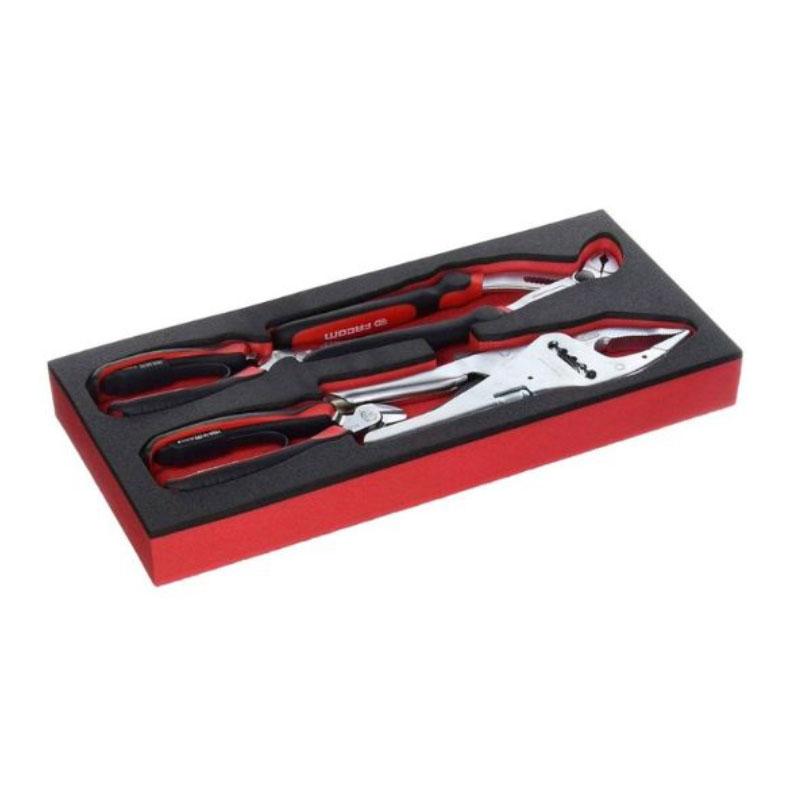 MODM.CPE1A - Pliers module: adjustable, half-round, side-cutting, locking pliers (4 pcs), foam insert