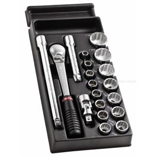 MOD.SM2 - moduł nasadek 1/2" 12-kątnych calowych