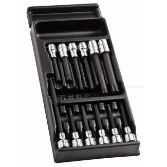 MOD.SHP - moduł 12 nasadek 1/2" 6-kątnych z końcówkami długimi jednoczęściowymi