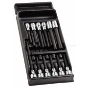 MOD.SHP - moduł 12 nasadek 1/2" 6-kątnych z końcówkami długimi jednoczęściowymi