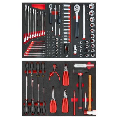 CM.START-6M - Set of 121 tools - 2 foam modules, in a storage system for 2 trolley drawers